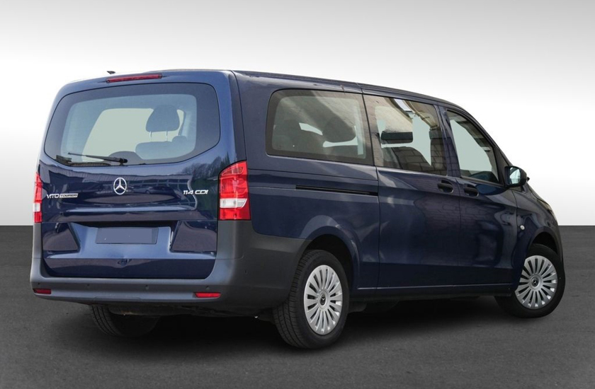 Navy blue car Mercedes vito